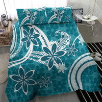 Hawaii Pupuala Plumeria Teal Bedding Set Polynesian Pattern LT01 - Polynesian Pride