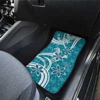 Hawaii Pupuala Plumeria Teal Car Mats Polynesian Pattern LT01 - Polynesian Pride