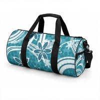 Hawaii Pupuala Plumeria Teal Duffle Bag Polynesian Pattern LT01 - Polynesian Pride