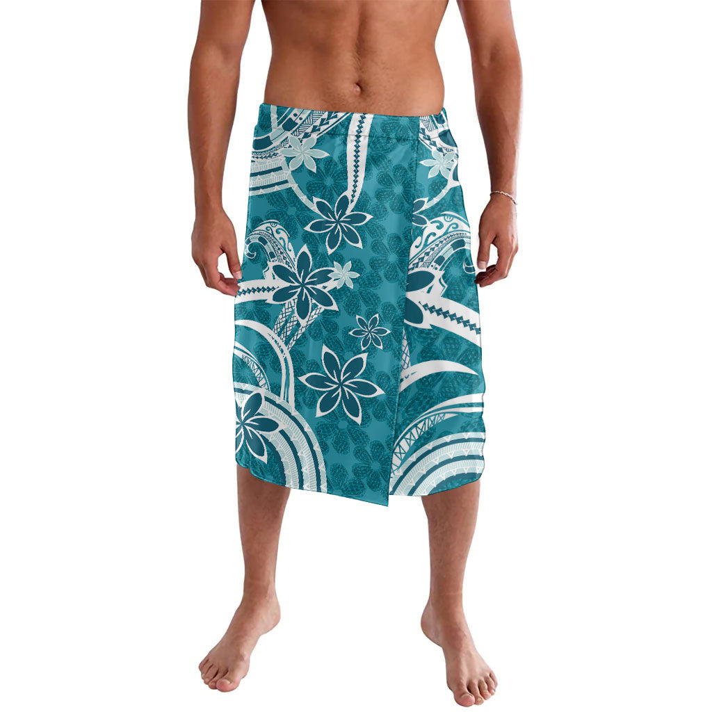 Hawaii Pupuala Plumeria Teal Lavalava Polynesian Pattern LT01 Teal - Polynesian Pride