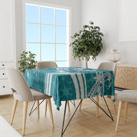 Hawaii Pupuala Plumeria Teal Tablecloth Polynesian Pattern LT01 - Polynesian Pride