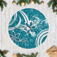 Hawaii Pupuala Plumeria Teal Tree Skirt Polynesian Pattern LT01 Casual Teal - Polynesian Pride