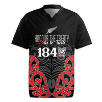 Toitu Te Tiriti 1840 Aotearoa Rugby Jersey Stand Together Stand Stronger LT01 Black - Polynesian Pride