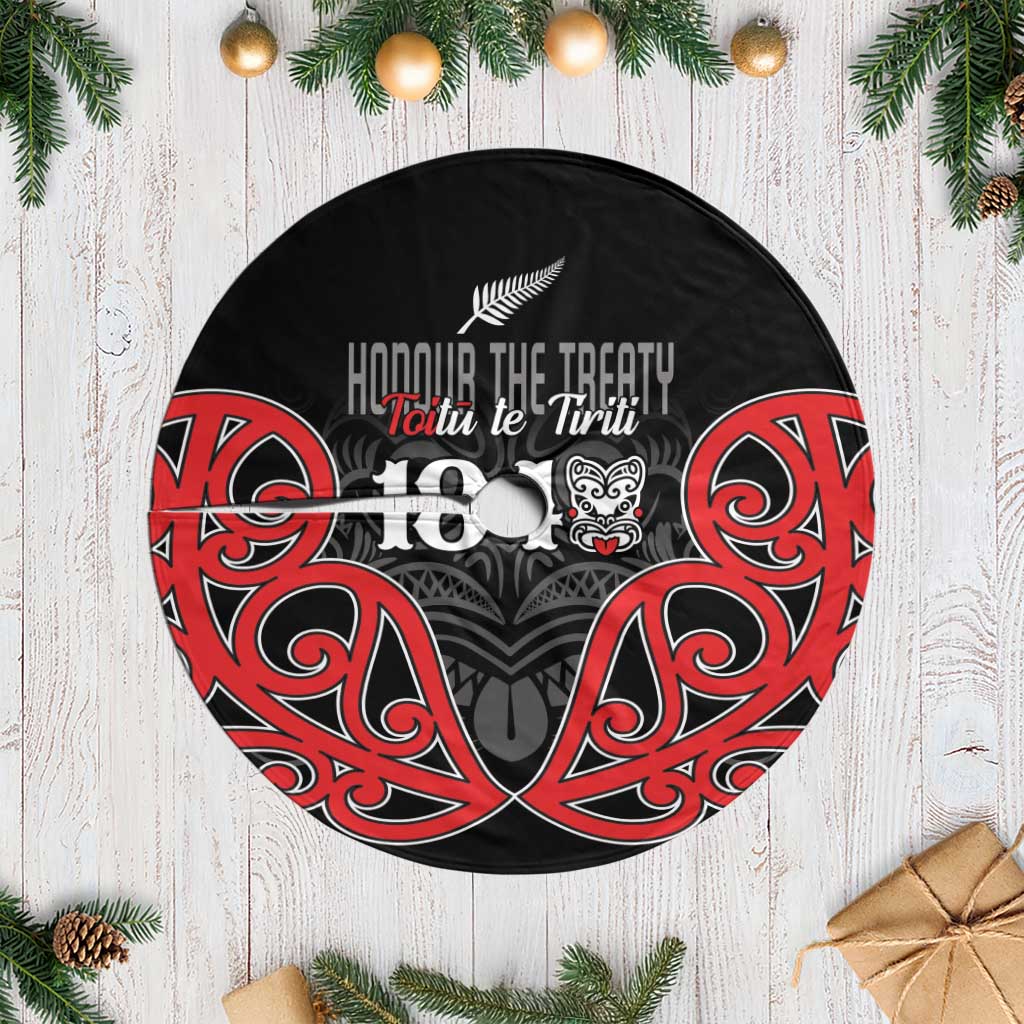 Toitu Te Tiriti 1840 Aotearoa Tree Skirt Stand Together Stand Stronger LT01 Casual Black - Polynesian Pride