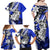 Polynesian Valentine Family Matching Off Shoulder Maxi Dress and Hawaiian Shirt Couple Floral Unique Blue Version LT01 - Polynesian Pride