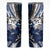 Polynesian Valentine Skinny Tumbler Couple Floral Unique Blue Version