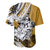 Polynesian Valentine Baseball Jersey Couple Floral Unique Gold Version LT01 - Polynesian Pride