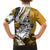 Polynesian Valentine Family Matching Short Sleeve Bodycon Dress and Hawaiian Shirt Couple Floral Unique Gold Version LT01 - Polynesian Pride