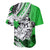 Polynesian Valentine Baseball Jersey Couple Floral Unique Green Version LT01 - Polynesian Pride