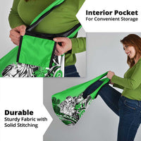 Polynesian Valentine Grocery Bag Couple Floral Unique Green Version LT01 - Polynesian Pride