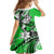 Polynesian Valentine Kid Short Sleeve Dress Couple Floral Unique Green Version LT01 - Polynesian Pride