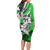 Polynesian Valentine Long Sleeve Bodycon Dress Couple Floral Unique Green Version LT01 - Polynesian Pride