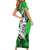 Polynesian Valentine Short Sleeve Bodycon Dress Couple Floral Unique Green Version LT01 - Polynesian Pride