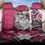 Polynesian Valentine Back Car Seat Cover Couple Floral Unique Pink Version LT01 One Size Pink - Polynesian Pride