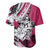 Polynesian Valentine Baseball Jersey Couple Floral Unique Pink Version LT01 - Polynesian Pride