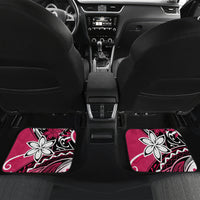 Polynesian Valentine Car Mats Couple Floral Unique Pink Version LT01 - Polynesian Pride