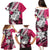 Polynesian Valentine Family Matching Puletasi and Hawaiian Shirt Couple Floral Unique Pink Version LT01 - Polynesian Pride