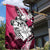 Polynesian Valentine Garden Flag Couple Floral Unique Pink Version LT01 - Polynesian Pride