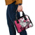 Polynesian Valentine Shoulder Handbag Couple Floral Unique Pink Version LT01 - Polynesian Pride