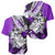 Polynesian Valentine Baseball Jersey Couple Floral Unique Purple Version LT01 - Polynesian Pride