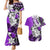 Polynesian Valentine Couples Matching Mermaid Dress and Hawaiian Shirt Couple Floral Unique Purple Version LT01 Purple - Polynesian Pride