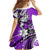 Polynesian Valentine Family Matching Off Shoulder Long Sleeve Dress and Hawaiian Shirt Couple Floral Unique Purple Version LT01 - Polynesian Pride