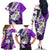 Polynesian Valentine Family Matching Off Shoulder Long Sleeve Dress and Hawaiian Shirt Couple Floral Unique Purple Version LT01 - Polynesian Pride