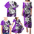 Polynesian Valentine Family Matching Puletasi and Hawaiian Shirt Couple Floral Unique Purple Version LT01 - Polynesian Pride