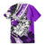 Polynesian Valentine Family Matching Puletasi and Hawaiian Shirt Couple Floral Unique Purple Version LT01 - Polynesian Pride