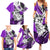 Polynesian Valentine Family Matching Summer Maxi Dress and Hawaiian Shirt Couple Floral Unique Purple Version LT01 - Polynesian Pride