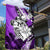 Polynesian Valentine Garden Flag Couple Floral Unique Purple Version LT01 - Polynesian Pride