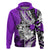 Polynesian Valentine Hoodie Couple Floral Unique Purple Version LT01 Zip Hoodie Purple - Polynesian Pride