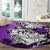 Polynesian Valentine Round Carpet Couple Floral Unique Purple Version LT01 - Polynesian Pride