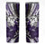 Polynesian Valentine Skinny Tumbler Couple Floral Unique Purple Version