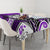 Polynesian Valentine Tablecloth Couple Floral Unique Purple Version LT01 - Polynesian Pride