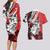 Polynesian Valentine Couples Matching Long Sleeve Bodycon Dress and Hawaiian Shirt Couple Floral Unique Red Version LT01 - Polynesian Pride