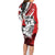 Polynesian Valentine Family Matching Long Sleeve Bodycon Dress and Hawaiian Shirt Couple Floral Unique Red Version LT01 - Polynesian Pride