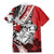 Polynesian Valentine Family Matching Mermaid Dress and Hawaiian Shirt Couple Floral Unique Red Version LT01 - Polynesian Pride