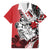 Polynesian Valentine Family Matching Off Shoulder Maxi Dress and Hawaiian Shirt Couple Floral Unique Red Version LT01 Dad's Shirt - Short Sleeve Red - Polynesian Pride