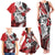 Polynesian Valentine Family Matching Tank Maxi Dress and Hawaiian Shirt Couple Floral Unique Red Version LT01 - Polynesian Pride