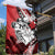 Polynesian Valentine Garden Flag Couple Floral Unique Red Version LT01 - Polynesian Pride