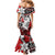 Polynesian Valentine Mermaid Dress Couple Floral Unique Red Version LT01 - Polynesian Pride