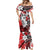 Polynesian Valentine Mermaid Dress Couple Floral Unique Red Version LT01 - Polynesian Pride