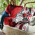 Polynesian Valentine Quilt Couple Floral Unique Red Version LT01 - Polynesian Pride