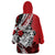 Polynesian Valentine Wearable Blanket Hoodie Couple Floral Unique Red Version LT01 - Polynesian Pride