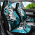 Polynesian Valentine Car Seat Cover Couple Floral Unique Sky Blue Version LT01 - Polynesian Pride