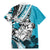 Polynesian Valentine Family Matching Mermaid Dress and Hawaiian Shirt Couple Floral Unique Sky Blue Version LT01 - Polynesian Pride