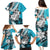 Polynesian Valentine Family Matching Puletasi and Hawaiian Shirt Couple Floral Unique Sky Blue Version LT01 - Polynesian Pride