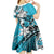 Polynesian Valentine Kid Short Sleeve Dress Couple Floral Unique Sky Blue Version LT01 - Polynesian Pride