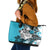 Polynesian Valentine Leather Tote Bag Couple Floral Unique Sky Blue Version LT01 Sky - Polynesian Pride